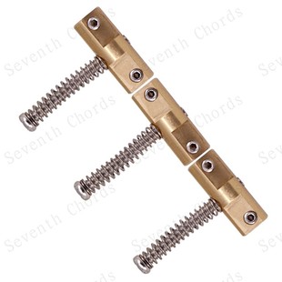 黄铜TELE电吉他琴桥弦码鞍TL下驹拉弦板压弦块条导弦码带补偿3调