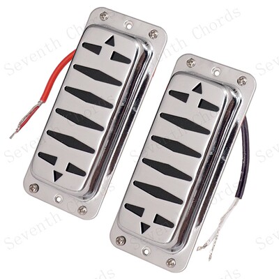 折边斑马纹外盖双块双联电吉他双线圈拾音器 Humbucker Pickup