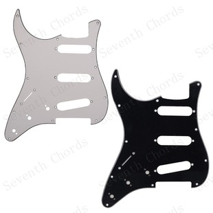 St Sq 左手反手单单单电吉他护板SSS三单3单前盖板面板 HN-54-66