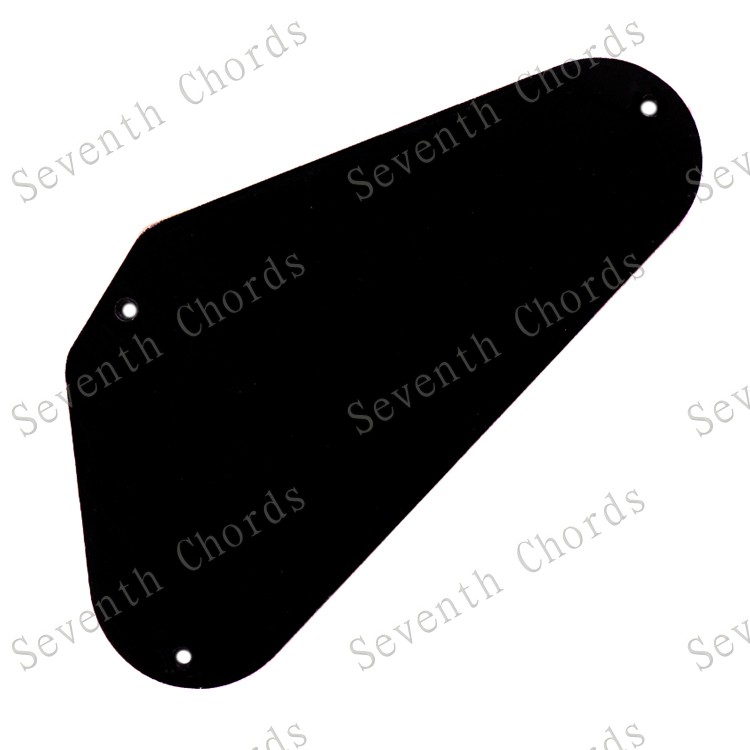 电吉他后盖板电路布线背板弹簧仓盖板后护板 黑色光面 HC-1017