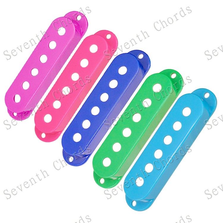 电吉他单线圈拾音器盖子罩子 SQ ST三单 3单单单拾音器外壳 彩色