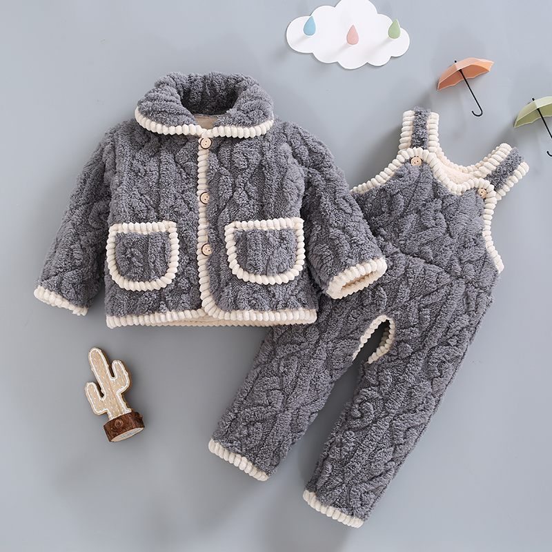 男宝宝加厚冬季棉衣棉袄