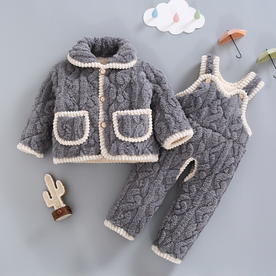 男宝宝加厚冬季棉衣棉袄