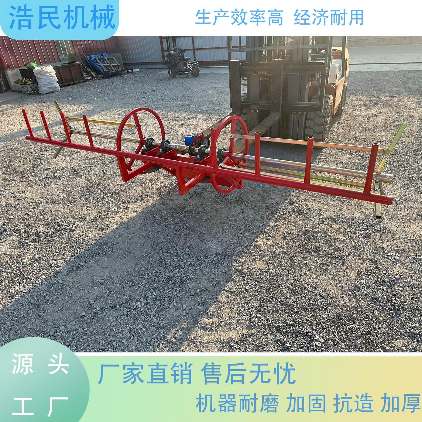 滴灌带毛管回收机 微喷浇地管子收管机 拖拉机后传动轴自动缠管器