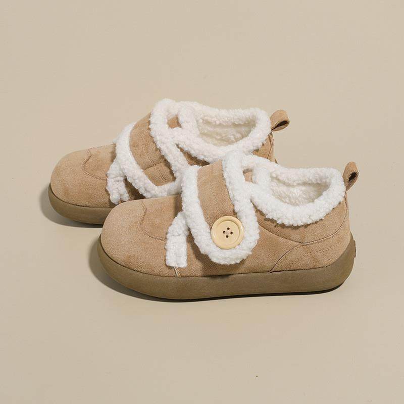 加绒厚底魔术贴勃肯毛毛鞋女2026秋冬新款保暖雪地靴舒适浅口棉鞋,女鞋,勃肯鞋/软木鞋,淘宝优惠券,粉丝福利购,淘宝优惠卷