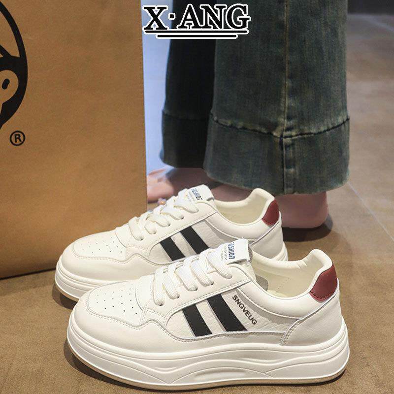 真皮厚底小白鞋子女鞋软底不累脚单鞋学生鞋百搭休闲运动板鞋女款