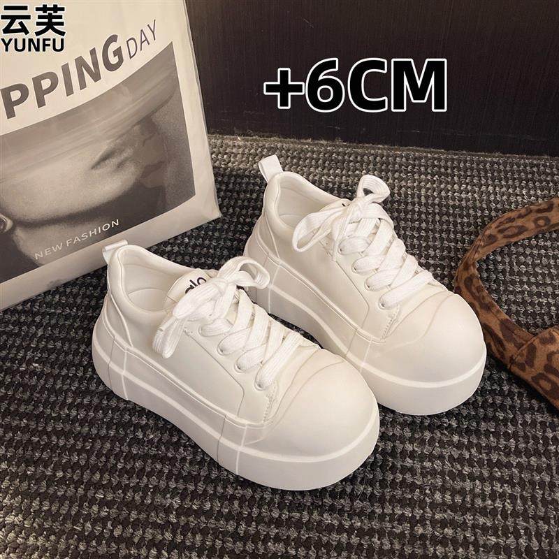 云芙白吐司大头小白鞋女款2026厚底增高松糕运动休闲板鞋女,女鞋,休闲板鞋,淘宝优惠券,粉丝福利购,淘宝优惠卷