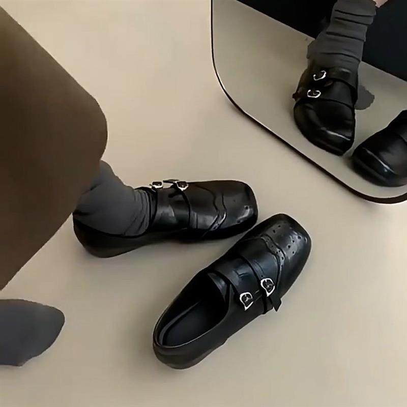 羊皮版~复古雕花小皮鞋女百搭内增高玛丽珍单鞋英伦风方头乐福鞋,女鞋,玛丽珍鞋,淘宝优惠券,粉丝福利购,淘宝优惠卷