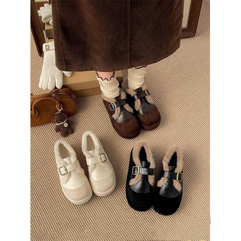 复古皮带扣厚底勃肯鞋女2026年新款时尚百搭加绒保暖一脚蹬棉鞋,女鞋,勃肯鞋/软木鞋,淘宝优惠券,粉丝福利购,淘宝优惠卷