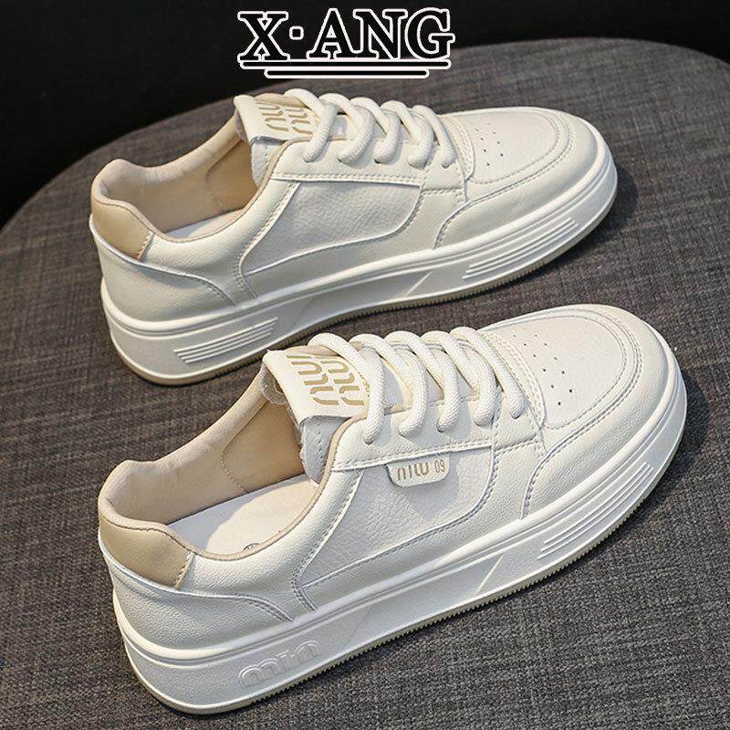 真皮小白鞋子女百搭软底不累脚单鞋2026春夏季新款板鞋休闲运动鞋