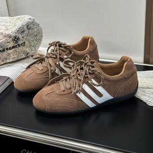 2026秋季新款复古德训鞋女厚底增高轻便软底慢跑休闲运动鞋