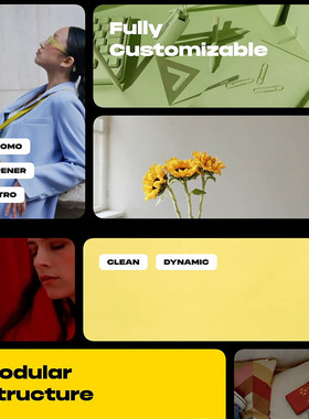 FCPX插件Multi Screen Slideshow多画面分屏动画模板