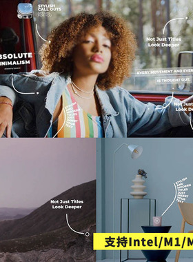 FCPX插件Unique Call Outs曲线线条呼出字幕标题动画预设