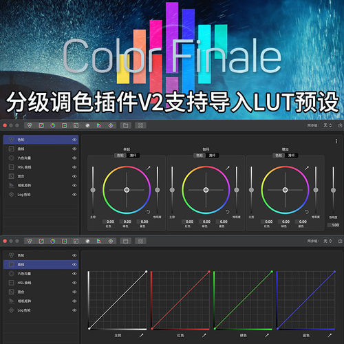 FCPX中文插件Color Finale 2.9专业分级调色工具支持导入LUT预设