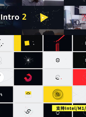 FCPX插件mIntro 2现代精美元素动画LOGO演绎预设55个
