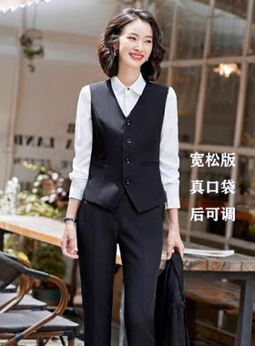 女西装马甲坎肩大工作服职业马夹