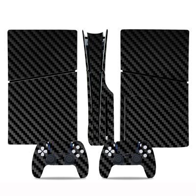 PS5 SLIM光驱版贴纸PS5 SLIM数字版贴膜PS5 SLIM纯色款碳纤维贴纸