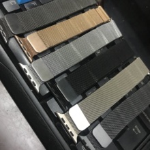 适用华强北HK10ProMax不锈钢S10Mini磁吸米兰s10ultra苹果9手表带