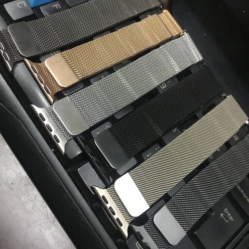 适用华强北HK11ProMax不锈钢S12Max磁吸米兰s10ultra苹果s9手表带