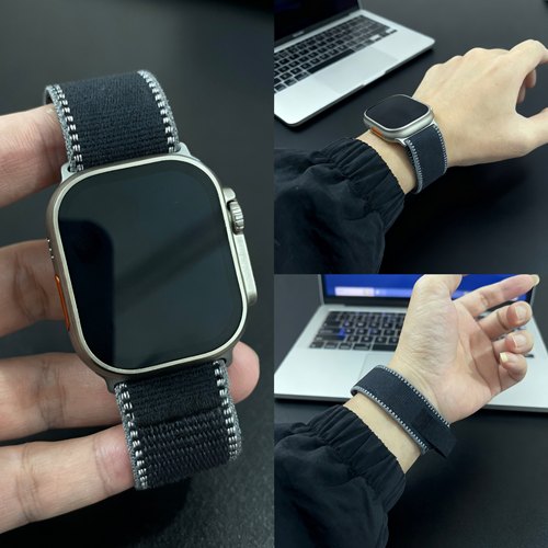 适用苹果WATCH ULTRA运动手表华强北表带HK11Pro野径回环35MM接口