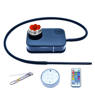 供应阿拉伯水烟成品套装亚克力彩盒水烟shisha酒吧 KTV带灯壶