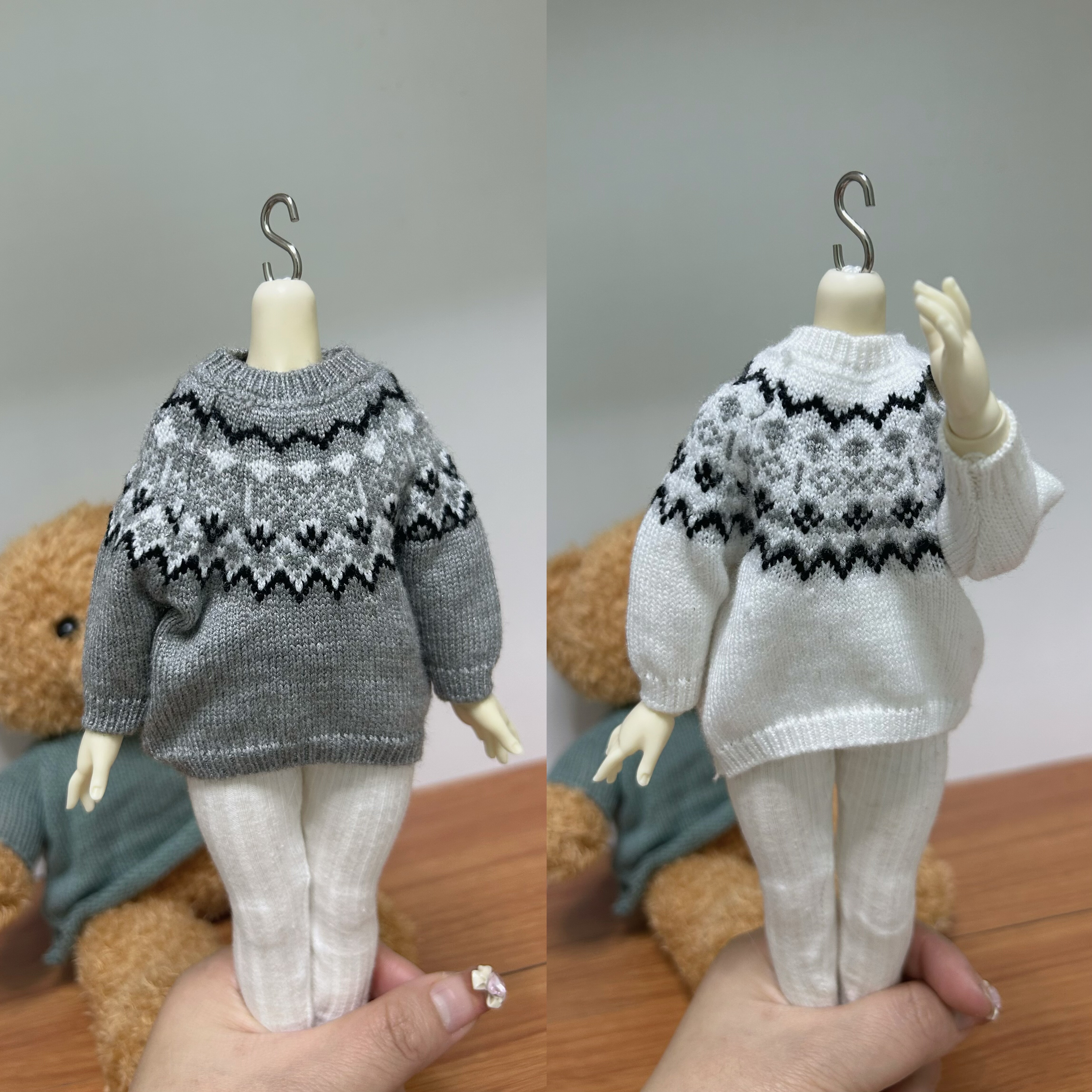 原创新品bjd 六分四分秋冬费尔岛毛衣针织毛衫上衣包邮