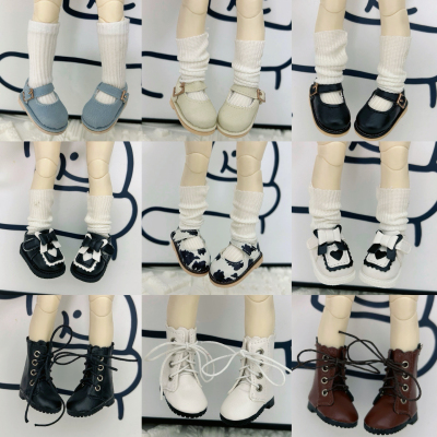 【六分娃鞋合集清仓】bjd6分皮鞋马丁靴pu鞋子便宜圆头方头可爱