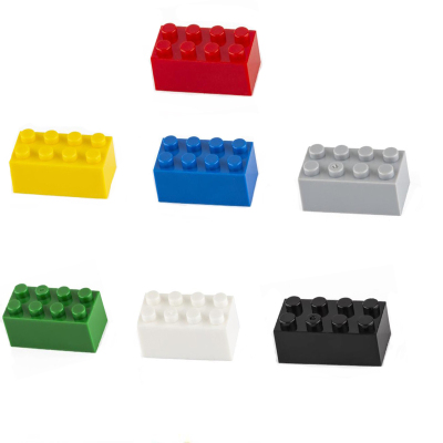 国产基础配件 3001 2X4小颗粒高砖块散装基础积木零配件