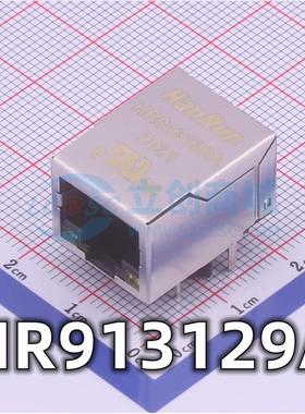 全新 HR913129A 封装RJ45 100Base-T WiFi网络连接器 带LED