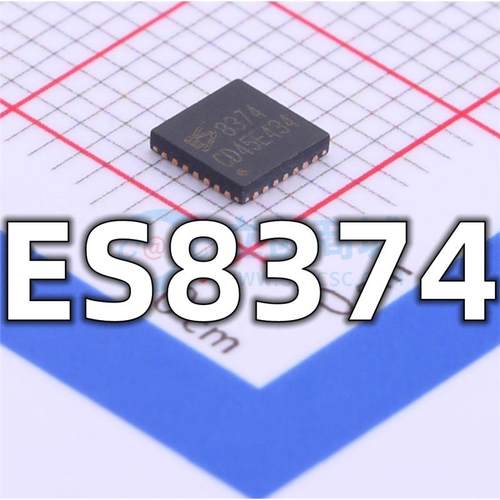 全新 ES8374 封装QFN-28 ADC/DAC专用型 音频IC芯片 现货供应