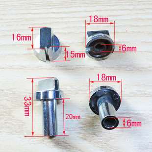 偏口旋钮 6mm 梅花 梅花电位器旋钮内 塑料镀铝