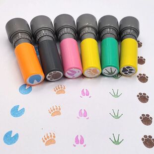 猫爪单只印章大象脚马蹄鸡爪鸭掌可爱小脚丫印章各类脚印光敏小章