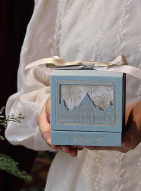 【童话城堡】浪漫粉色喜糖盒欧式伴手礼盒桌糖结婚伴娘梦幻公主