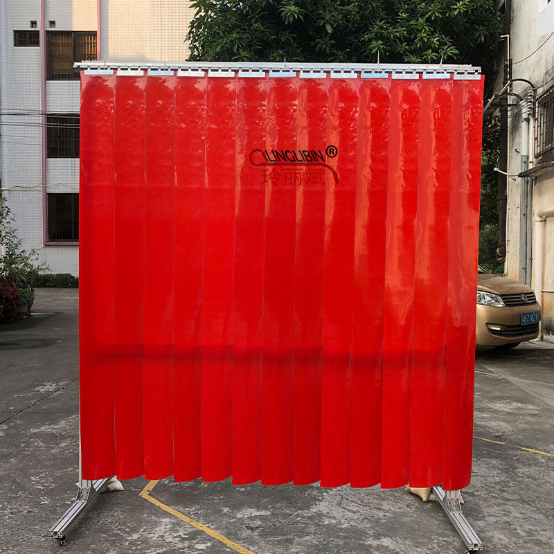 软玻璃PVC门帘彩色挡风防弧光帘