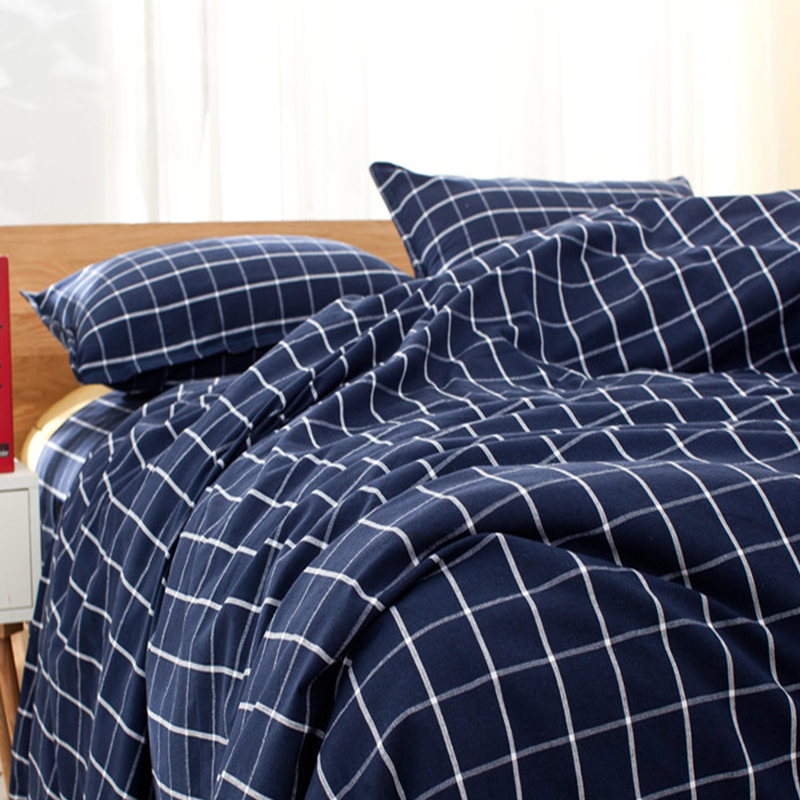 加厚保暖老粗布被套红色