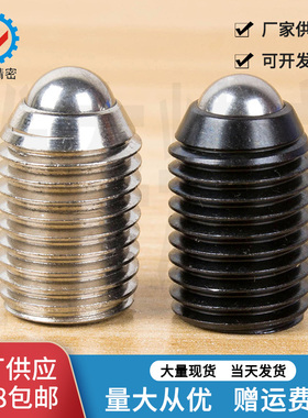 BPK球头柱塞 SUS304定位珠玻珠螺丝M3M4M5M6M8短型VCN414.1现货