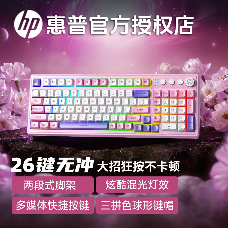 HP/惠普有线键盘鼠标套装98配列