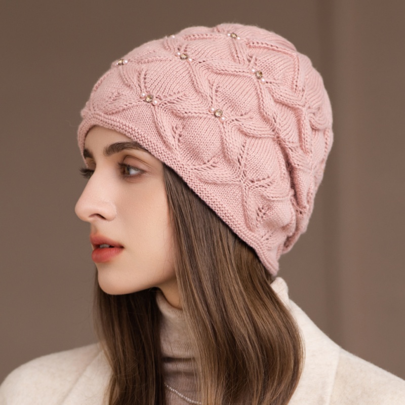 中老年人兔毛帽加厚保暖