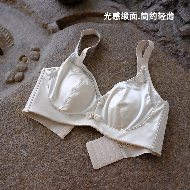 超轻薄性感水晶杯无海绵内衣女软钢圈浪漫BC杯白领小姐姐福罩法式