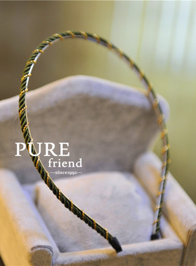 58元包邮】正品PureFriend发饰 罗马风金丝蛇舞发箍发饰发夹发卡