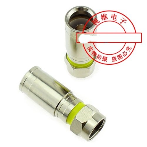 挤压式F头/防水/有线数字电视机顶盒接头75-5/RG6英制四屏蔽,3C数码配件,F头,淘宝优惠券,粉丝福利购,淘宝优惠卷