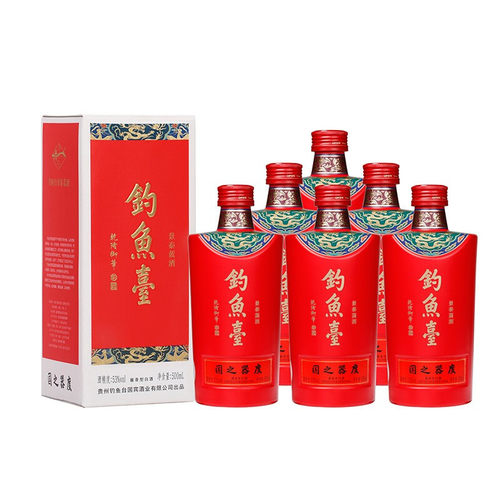 钓鱼台景泰蓝酒500ml53度