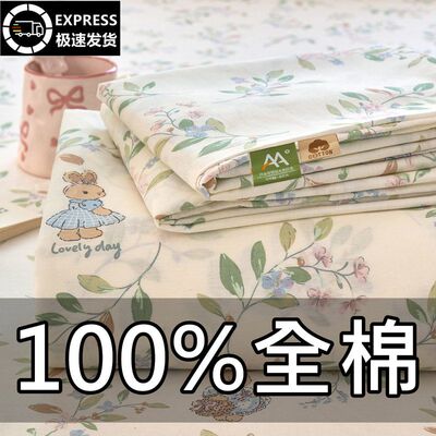 类床单家用单件全棉纯棉单人床