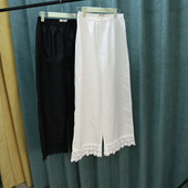 开叉裙内搭裤 2023新款 子汉服防透衬裤 宽松休闲舒适真丝棉裤 打底裤