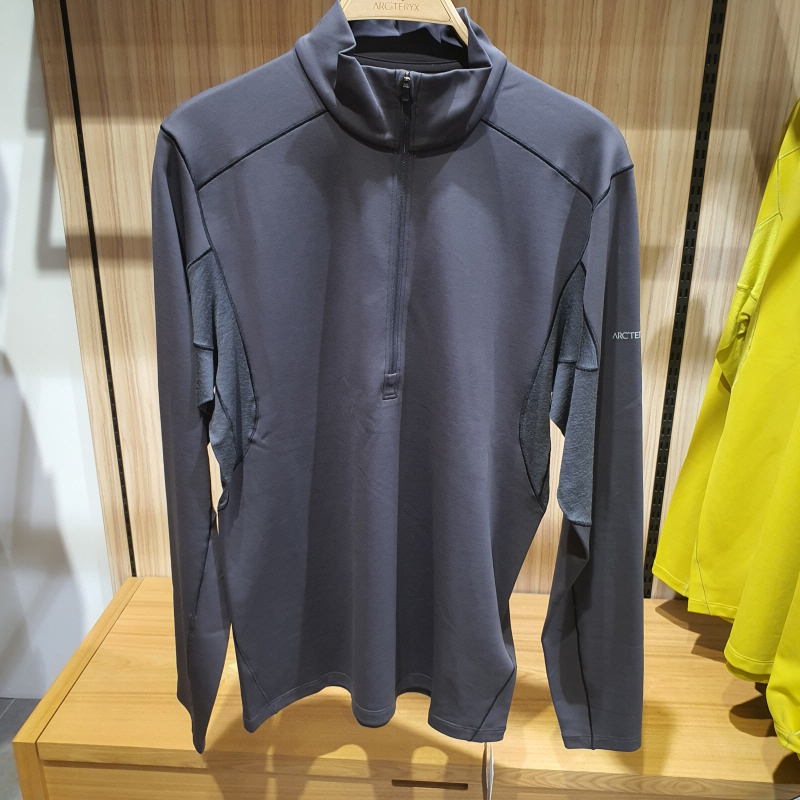 不退换ARC'TERYX始祖鸟RHO HYBRID 1/2 ZIP衬衫 ATNFNX6190 4B02