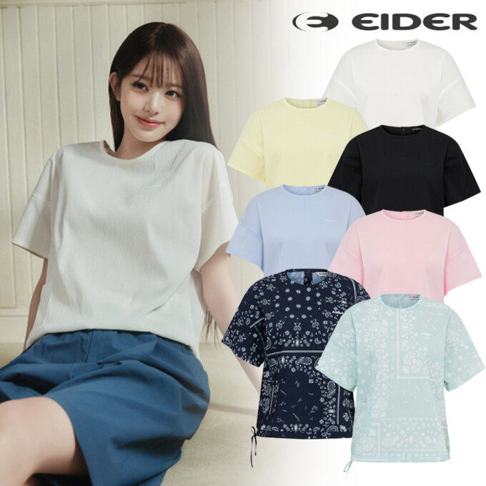 不退换全韩百货 EIDER 韩国代购2026春 女T恤 DWM26254 6D01
