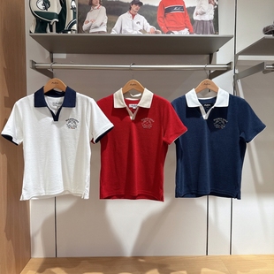 5L23 M6122PTS12 不退换全韩百货MALBON韩国代购 25冬休闲T恤