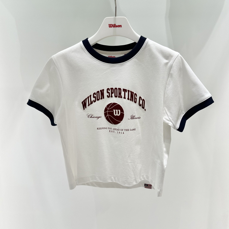 不退换全韩百货 WILSON 韩国代购2025夏T恤 W253002NTS72 5G17