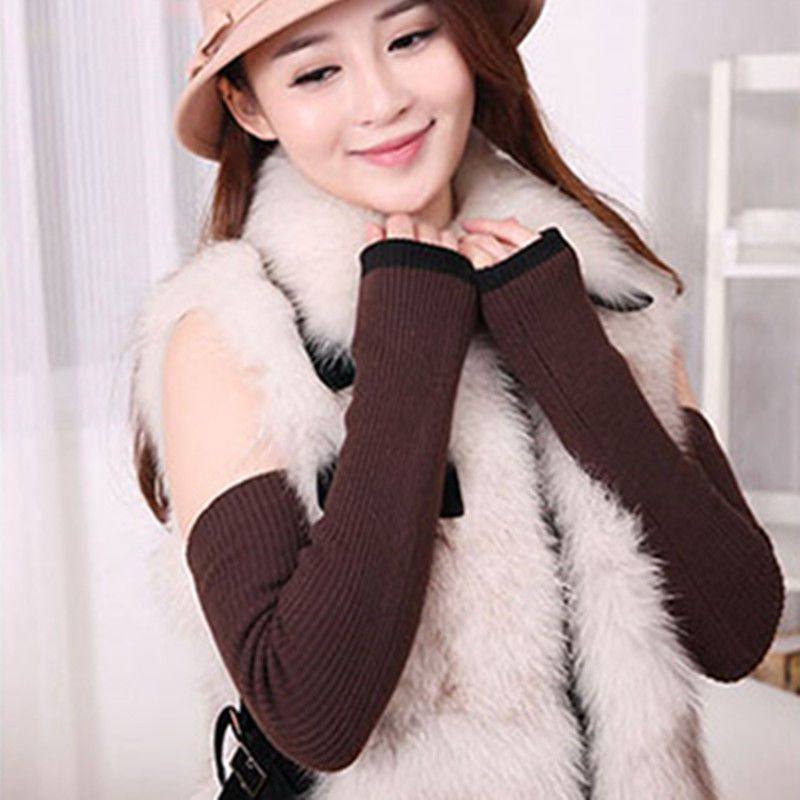 秋冬季羊绒手臂护套袖套女长款加厚手套长袖护胳膊保暖针织假袖子,运动/瑜伽/健身/球迷用品,运动护肘/护臂,淘宝优惠券,粉丝福利购,淘宝优惠卷