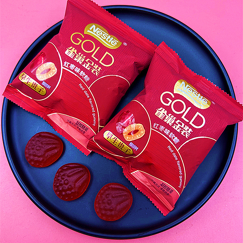 雀巢金装红枣味软糖散装喜糖零食